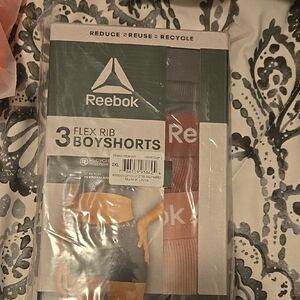 Reebok Flex Rib Boyshorts - Black, Gray, and Red